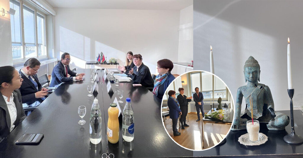 ស្វីសប្រគល់ចម្លាក់ព្រះពុទ្ធបដិមា ១អង្គ អាយុកាលជាង ១០០០ឆ្នាំ ដល់កម្ពុជា