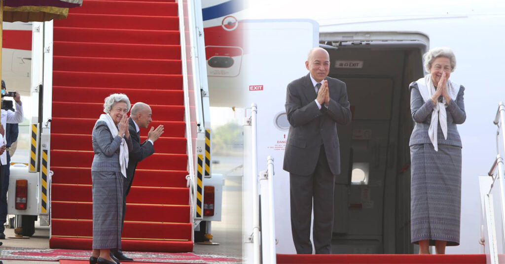 ព្រះមហាក្សត្រ និងសម្តេចព្រះវររាជមាតាជាតិខ្មែរ បានយាងចាកចេញពីរាជធានីភ្នំពេញហើយ ដើម្បីពិនិត្យព្រះរាជសុខភាព នៅប្រទេសចិន