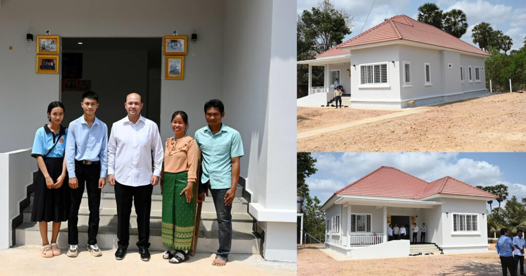 បុណ្យកើតពីការសិក្សា! ផ្ទះអំណោយសម្តេចតេជោ ហ៊ុន សែន ត្រូវបានប្រគល់ជូនយុវសិស្សនិទ្ទេសA អន ផានិត និងគ្រួសារ