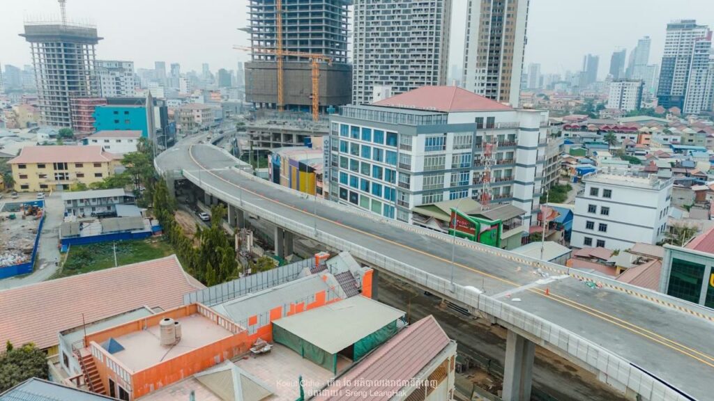 ស្ពានអាកាស «មរតកតេជោ» ជាន់ទី២ ដំណាក់កាលទី១ តភ្ជាប់មហាវិថីសម្តេចតេជោ ហ៊ុន សែន និងមហាវិថីព្រះមុនីវង្ស នឹងដាក់ឱ្យដំណើរការបណ្តោះអាសន្នចាប់ពីថ្ងៃទី០១ មេសា តទៅ