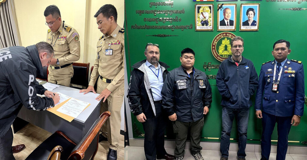 សមត្ថកិច្ចកម្ពុជា ចាប់ខ្លួនឧក្រិដ្ឋជនអាមេរិកម្នាក់បញ្ជូនទៅប្រទេសដើមវិញ ក្រោយទទួលបានសំណើសុំកិច្ចសហការ ពាក់ព័ន្ធករណីរំលោ-ភអនីតិជន