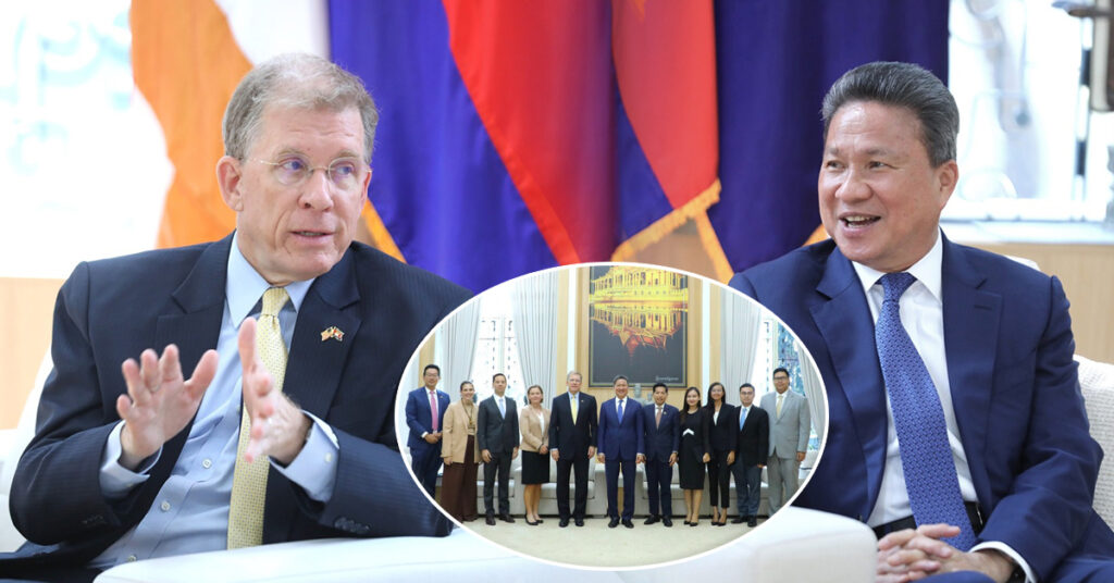 ឯកឧត្តម ស៊ុន ចាន់ថុល បញ្ជាក់ជូនអាម៉េរិក ពីគម្រោងគោះទ្វារវិនិយោគរបស់ក្រុមប្រឹក្សាអភិវឌ្ឍន៍កម្ពុជា ទៅសហរដ្ឋអាមេរិក ដើម្បីទាក់ទាញវិនិយោគិន ដែលគ្រោងនឹងរៀបចំក្នុងពេលឆាប់ៗនេះ