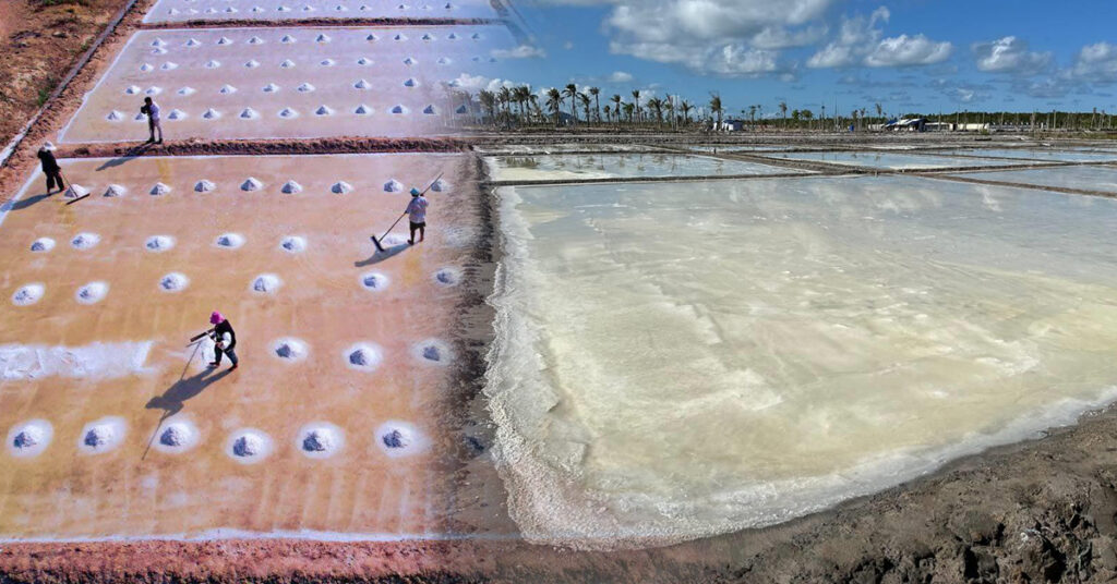 អាកាសធាតុ​ក្តៅ និងការអូសបន្លាយរដូវប្រាំង ជំរុញឱ្យខេត្តកែបផលិតអំបិលកើនឡើងយ៉ាងខ្លាំង រហូតដល់ជិត ៤ម៉ឺនតោន ក្នុងរយៈពេល ៤ខែដើមឆ្នាំនេះ