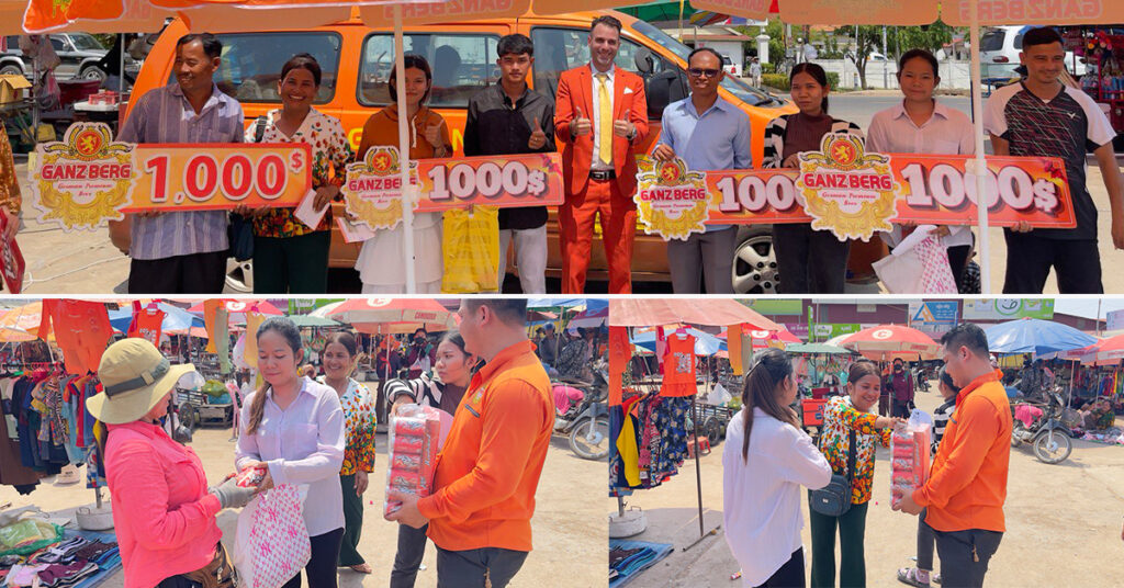 ទឹកចិត្តល្អមែន! រៀបការចំណេញលុយពី ហ្គេនស៍បឺគ គូស្វាមីថ្មីថ្មោង ៤គូ ទិញភេសជ្ជៈចែកអាជីវករលក់ដូរនៅទីតាំងមួយកន្លែងហ្វ្រីៗដោយសារឃើញអាកាសធាតុក្ដៅខ្លាំង