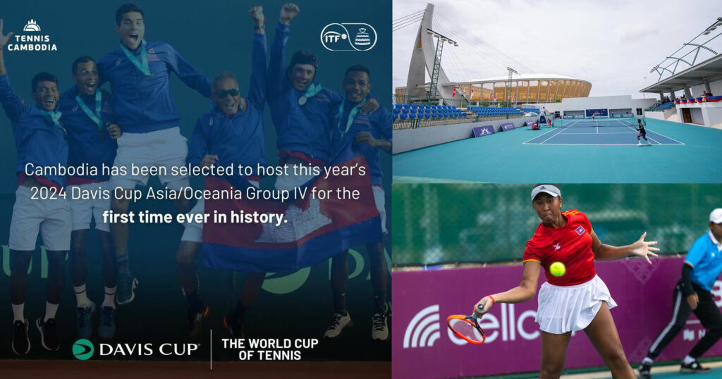 ផ្លូវការ! កម្ពុជាទទួលបានសិទ្ធិធ្វើម្ចាស់ផ្ទះព្រឹត្តិការណ៍ Davis Cup Asia/Oceania Group IV លើកដំបូង