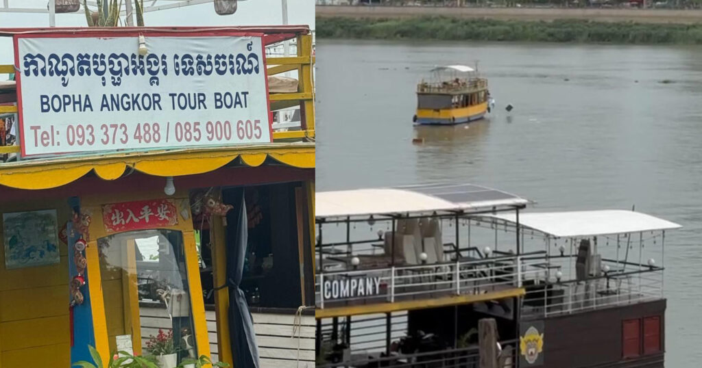 អាជ្ញាធរខណ្ឌដូនពេញ លុបអាជ្ញាប័ណ្ណទូកទេសចរណ៍មួយ ដែលដឹកសំរាមកាកសំណល់ទៅបោះចោលនៅកណ្ដាលទន្លេ ប៉ះពាល់ដល់បរិស្ថាន