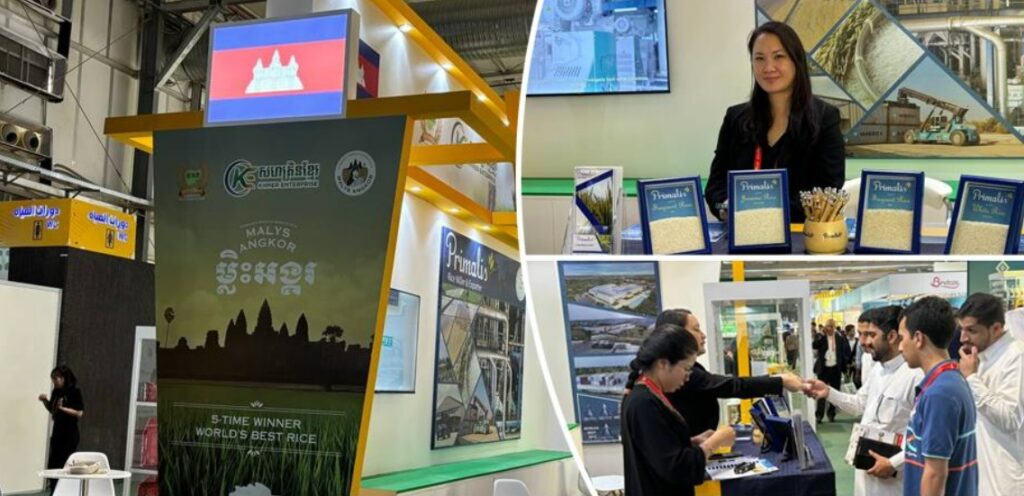 អង្ករមានគុណភាពល្អបំផុតរបស់កម្ពុជា ត្រូវបានចូលរួមតាំងពិព័រណ៍ម្ហូបអាហារអន្តរជាតិ លើកដំបូងបំផុត នៅប្រទេសអារ៉ាប៊ីសាអូឌីត