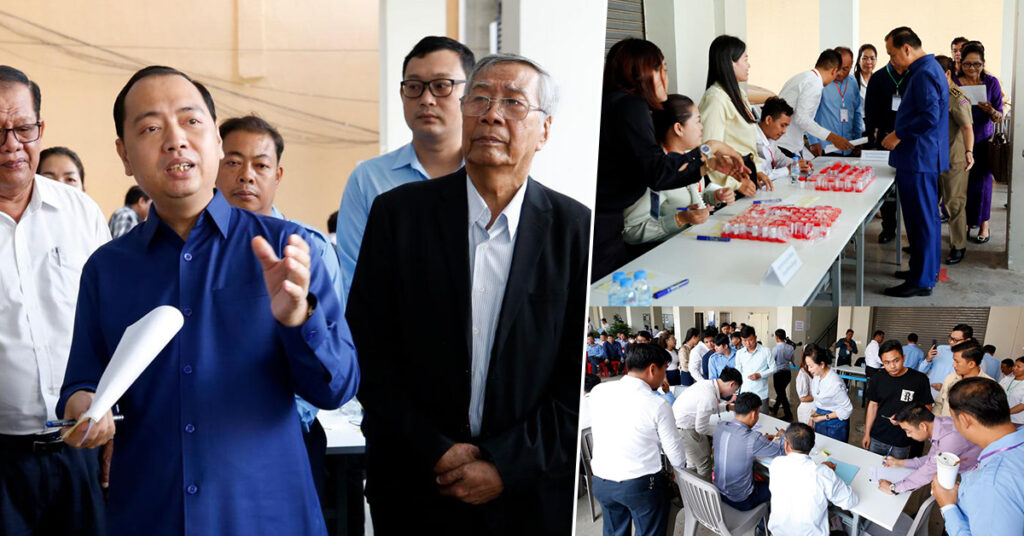 រដ្ឋមន្ដ្រី នេត្រ ភក្រ្តា ដឹកនាំថ្នាក់ដឹកនាំ និងមន្រ្តីគ្រប់ថ្នាក់ នៃក្រសួងព័ត៌មាន ធ្វើតេស្តរកសារធាតុខុសច្បាប់