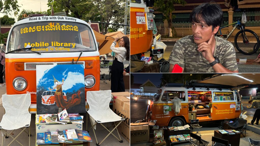 ស្ថាបនិកសាលាដូង ចុះពីលើកំពូលភ្នំគិរីរម្យ យករថយន្តចំណាស់ច្នៃចេញជាបណ្ណាល័យចល័ត ឱ្យមហាជនទម្លាប់អានសៀវភៅនៅតាមទីសាធារណៈ