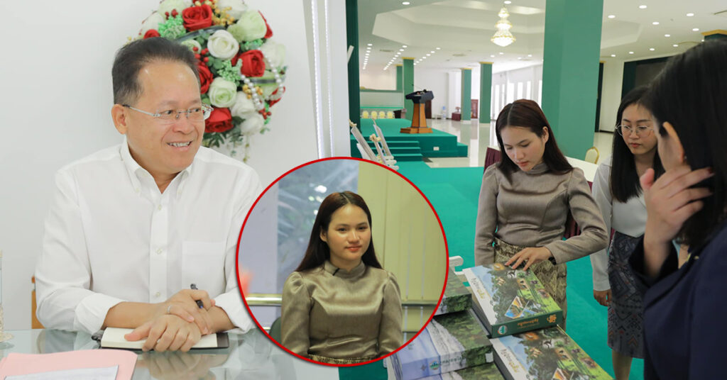 រដ្ឋមន្រ្តីក្រសួងបរិស្ថាន បានផ្តល់ឱកាសឱ្យក្មេងស្រីជនជាតិដើមភាគតិចចារាយ សិក្សាស្វែងយល់អំពីតួនាទីរបស់ខ្លួន រយៈពេល១ថ្ងៃ