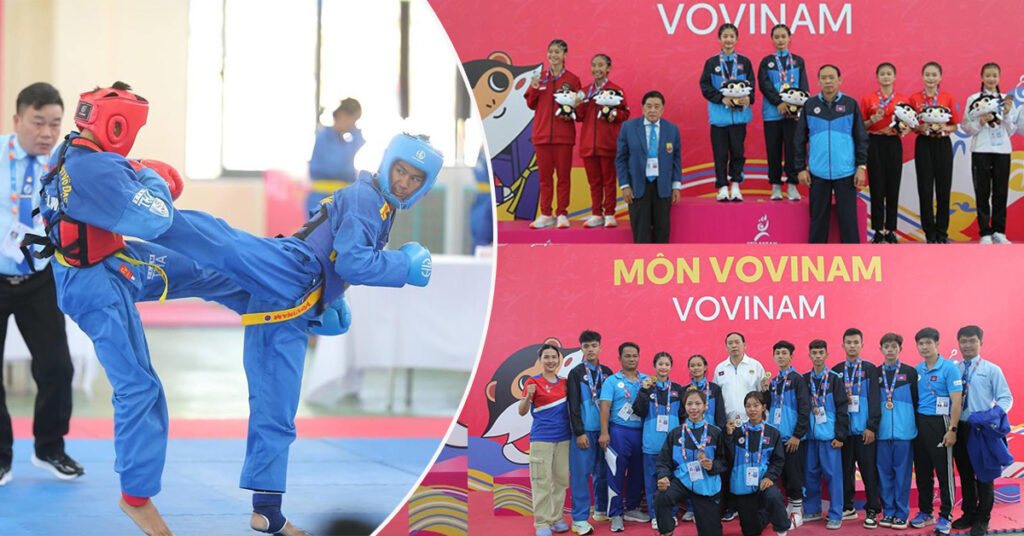 កីឡាវ៉ូវីណាមកម្ពុជា បំបែកកំណត់ត្រាឈ្នះមេដាយមាស កីឡាសិស្សអាស៊ានលើកដំបូង