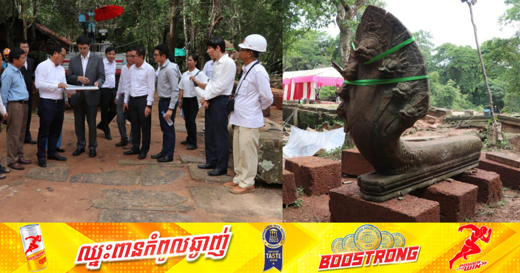 អាជ្ញាធរជាតិអប្សរា ជួសជុលស្ពានហាលខាងកើតនៃប្រាសាទបេងមាលា