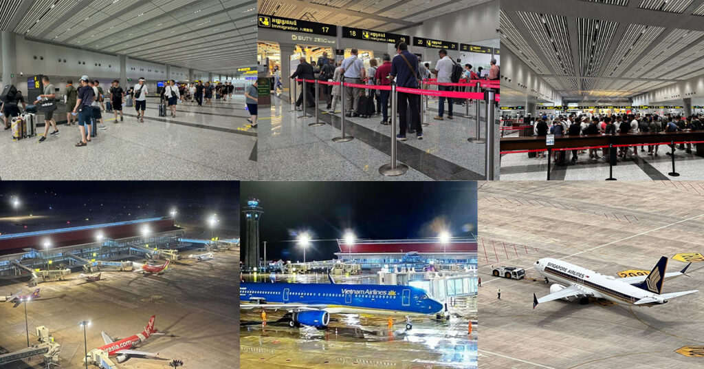 ទិដ្ឋភាពអ្នកដំណើរនៅអាកាសយានដ្ឋានអន្តរជាតិសៀមរាបអង្គរ ចន្លោះថ្ងៃទី១-៤ ខែកក្កដា ឆ្នាំ២០២៤, ជាមធ្យមមានអ្នកដំណើរ ២០០០នាក់ក្នុង ១ថ្ងៃ