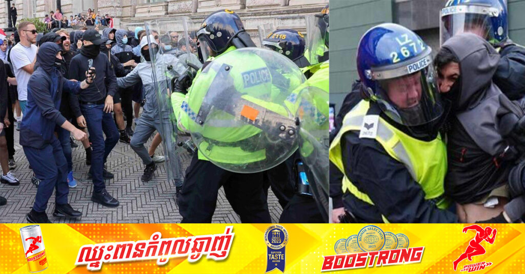 បុរសម្នាក់ទៀត ត្រូវកាត់ទោសឱ្យជាប់ពន្ធនាគារ៣ឆ្នាំ ពីបទបង្កចលាចល និងវាយប៉ូលិស ក្នុងកុបកម្មដ៏ហិង្សា នៅអង់គ្លេស ខណៈបុរស២នាក់ផ្សេងទៀត ក៏ត្រូវបានកាត់ទោសឱ្យជាប់ពន្ធគារផងដែរកាលពីសប្តាហ៍មុន