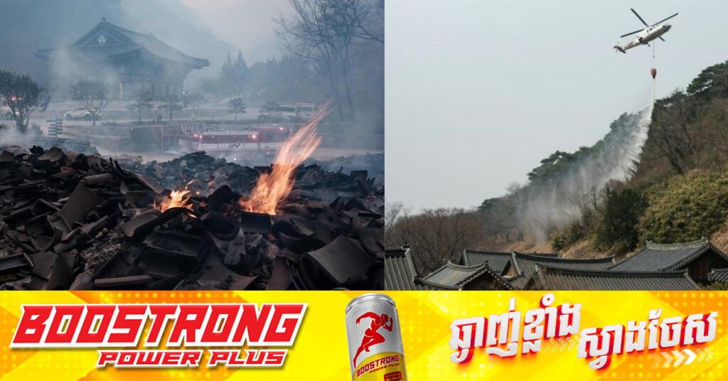 UPDATE: អ្នកស្លាប់ដោយសារភ្លើងឆេះព្រៃនៅកូរ៉េខាងត្បូង កើនដល់២៤នាក់