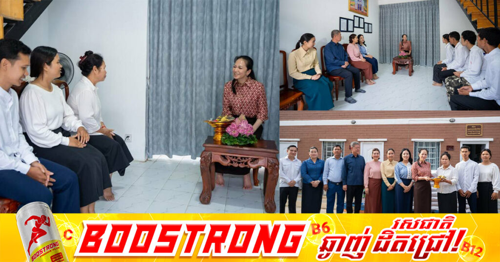 លោកជំទាវបណ្ឌិត ពេជ ចន្ទមុន្នី ប្រគល់ផ្ទះថ្មី ចំនួន ៣ខ្នង ជូនក្រុមគ្រួសាររបស់វីរកងទ័ពពលី នៅខេត្តកណ្តាល និងរាជធានី