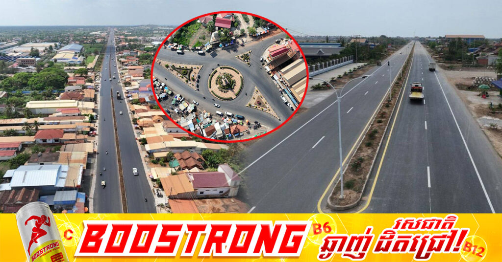 គម្រោងពង្រីក និងលើកកម្រិតផ្លូវជាតិលេខ៧ ជាបួនគន្លង(ស្គន់-ក្រុងកំពង់ចាម) សម្រេចបានជិត៩០%