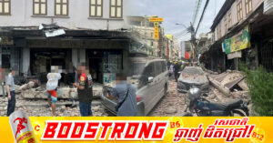 រលំដំបូលធ្នឹមបេតុងនៅតំបន់ ឆាណាថោន បាងកក បណ្តាលអោយបុរសម្នាក់បានបាត់បង់ជីវិត